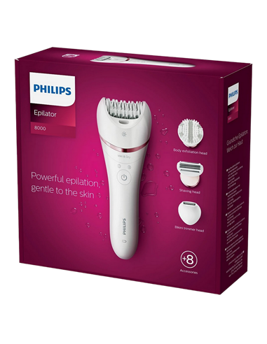 Epilator Philips BRE735/00, Alb | Roz