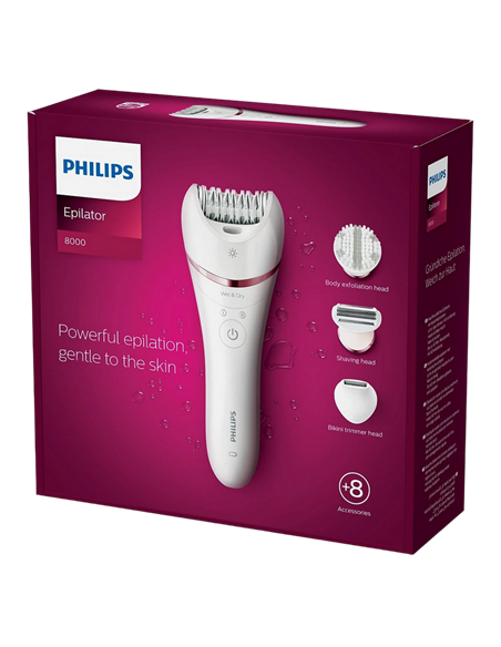 Epilator Philips BRE735/00, Alb | Roz