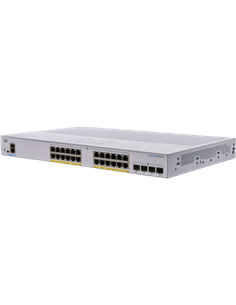 Сетевой коммутатор Cisco CBS250-24P-4G, 24x 10/100/1000 Мбит/с