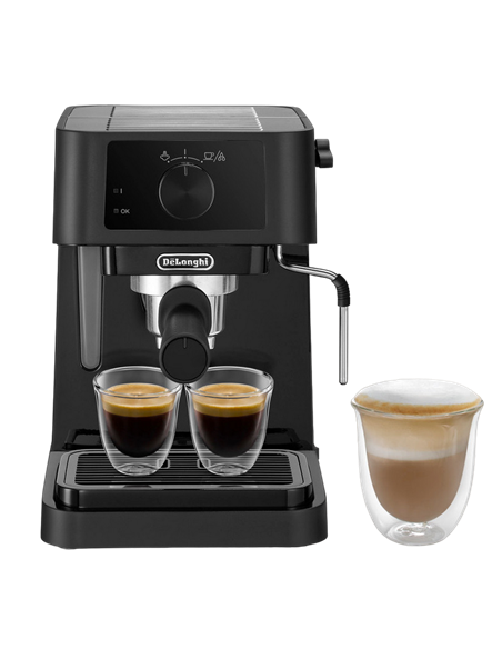 Кофеварка рожковая DeLonghi EC230BK, 1100Вт, Чёрный