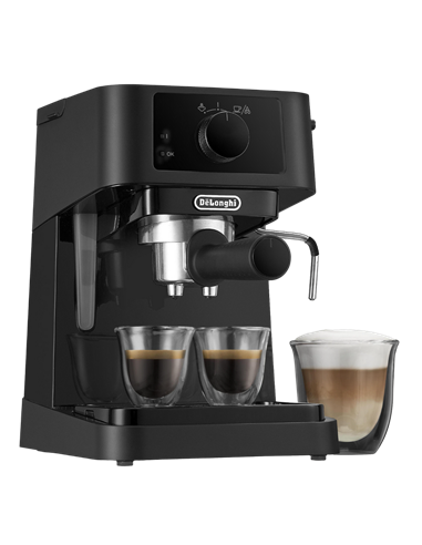 Кофеварка рожковая DeLonghi EC230BK, 1100Вт, Чёрный
