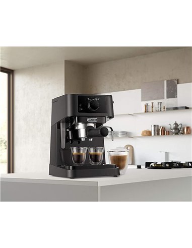 Кофеварка рожковая DeLonghi EC230BK, 1100Вт, Чёрный