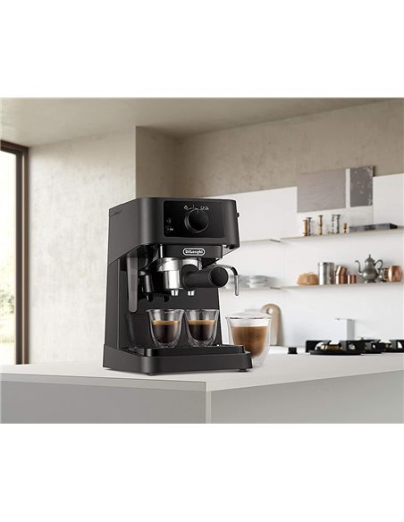 Кофеварка рожковая DeLonghi EC230BK, 1100Вт, Чёрный