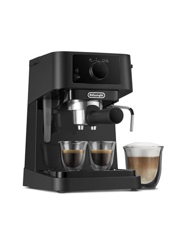 Кофеварка рожковая DeLonghi EC230BK, 1100Вт, Чёрный