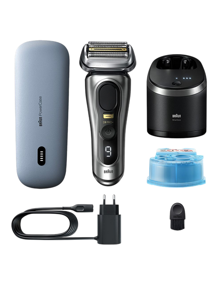Электробритва мужская Braun 9 PRO+ 9577cc, Серебристый
