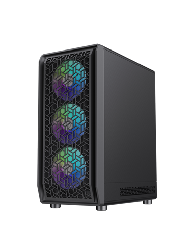 Компьютерный корпус Gamemax Forge AB, Midi-Tower, Без блока питания, Чёрный