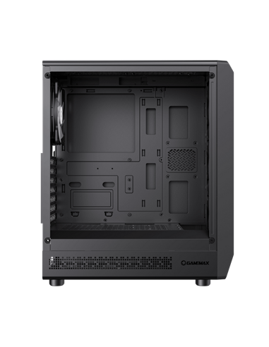 Carcasă PC Gamemax Forge AB, Midi-Tower, Fără PSU, Negru