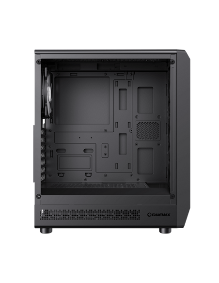 Carcasă PC Gamemax Forge AB, Midi-Tower, Fără PSU, Negru