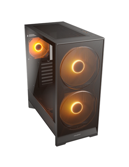 Carcasă PC Cougar Airface 180, Midi-Tower, Fără PSU, Negru
