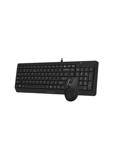 Set Tastatură + Mouse A4Tech F1512, Cu fir, Negru