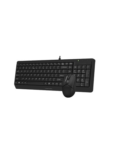 Set Tastatură + Mouse A4Tech F1512, Cu fir, Negru