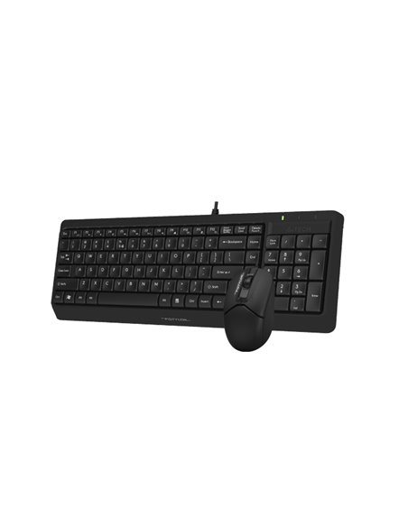 Set Tastatură + Mouse A4Tech F1512, Cu fir, Negru