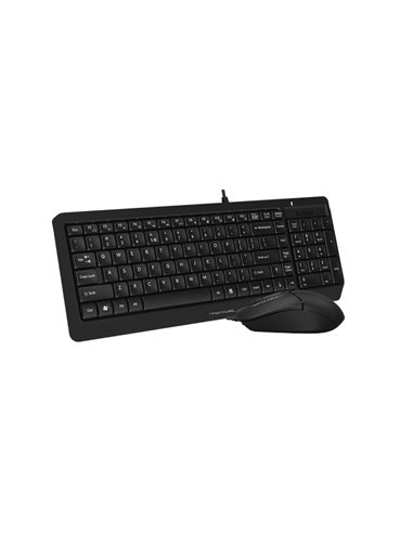 Set Tastatură + Mouse A4Tech F1512, Cu fir, Negru
