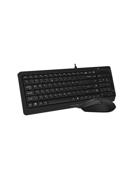 Set Tastatură + Mouse A4Tech F1512, Cu fir, Negru