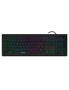 Клавиатура SVEN KB-C7500EL, Проводное, Чёрный