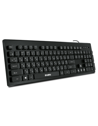 Tastatură SVEN KB-C7500EL, Cu fir, Negru