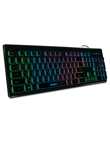 Tastatură SVEN KB-C7500EL, Cu fir, Negru