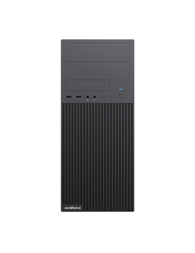 Carcasă PC Sohoo 2815BK, Midi-Tower, ATX, Negru