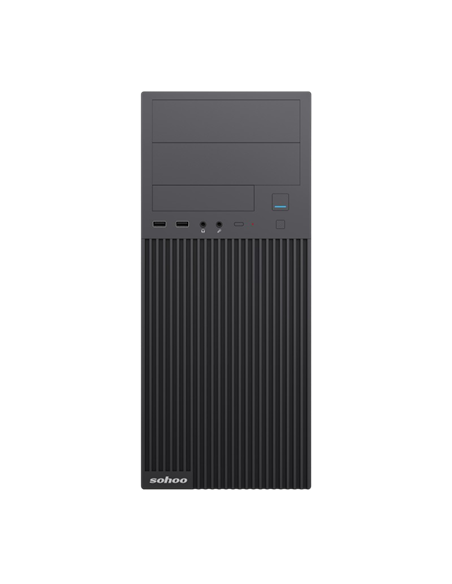 Carcasă PC Sohoo 2815BK, Midi-Tower, ATX, Negru