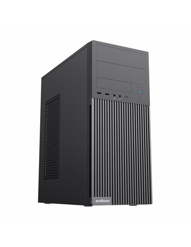 Carcasă PC Sohoo 2815BK, Midi-Tower, ATX, Negru