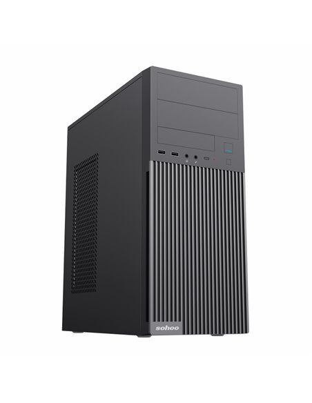 Carcasă PC Sohoo 2815BK, Midi-Tower, ATX, Negru