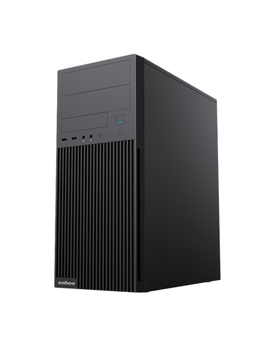 Carcasă PC Sohoo 2815BK, Midi-Tower, ATX, Negru