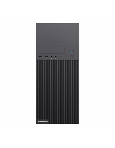 Carcasă PC Sohoo 2815BK, Midi-Tower, ATX, Negru
