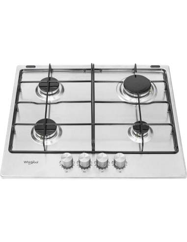 Газовая варочная панель Whirlpool TKRL 650 IX, Нержавеющая сталь