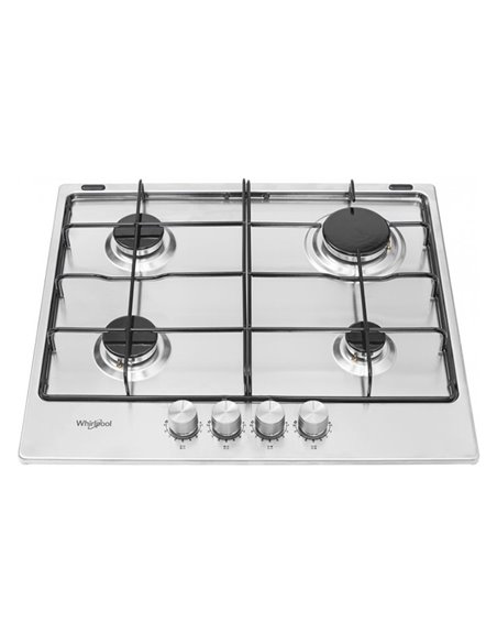 Газовая варочная панель Whirlpool TKRL 650 IX, Нержавеющая сталь