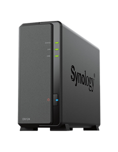 Сетевое хранилище SYNOLOGY DS124, Чёрный