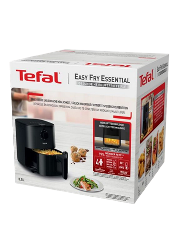 Friteuză cu aer cald Tefal EY130815, Negru