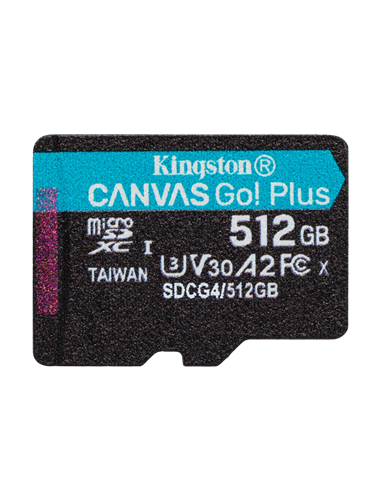 Карта памяти Kingston Canvas Go! Plus, 512Гб (SDCG4/512GB)