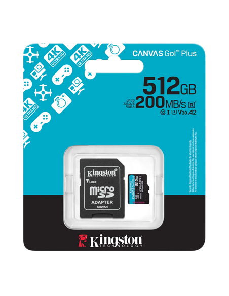 Card de Memorie Kingston Canvas Go! Plus, 512GB (SDCG4/512GB)