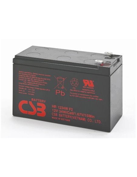 Аккумулятор для резервного питания Ultra Power HR12-34W, 12В, 8А*ч