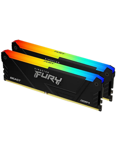 Memorie RAM Kingston FURY Beast RGB, DDR4 SDRAM, 3200 MHz, 32GB, KF432C16BB12AK2/32WP