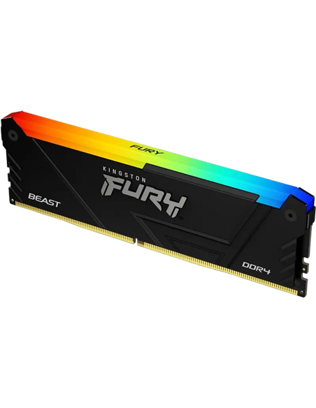 Оперативная память Kingston FURY Beast RGB, DDR4 SDRAM, 3200 МГц, 32 ГБ, KF432C16BB12AK2/32WP