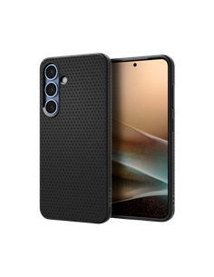 Husă Spigen Liquid Air pentru Samsung Galaxy S25+, Negru mat