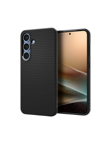 Husă Spigen Liquid Air pentru Samsung Galaxy S25+, Negru mat