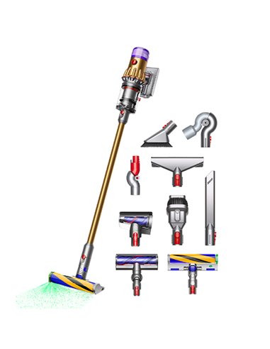 Aspirator Vertical Dyson V12 Detect Slim Absolute, Galben | Nichel