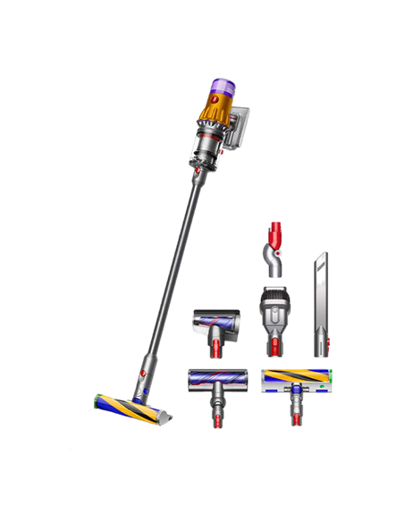 Aspirator Vertical Dyson V12 Detect Slim Absolute, Galben | Nichel