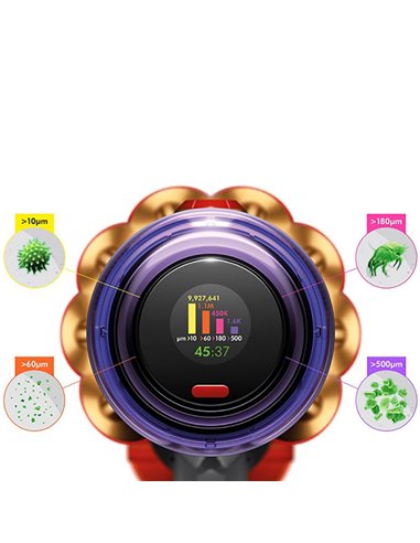 Aspirator Vertical Dyson V12 Detect Slim Absolute, Galben | Nichel
