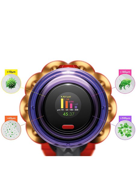 Aspirator Vertical Dyson V12 Detect Slim Absolute, Galben | Nichel