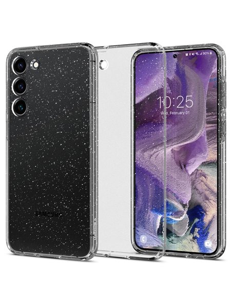 Чехол Spigen Samsung S23, Liquid Crystal, Блестящий Кристалл