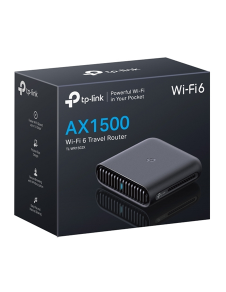 Router fără fir TP-LINK TL-WR1502X, Wi-Fi, Negru