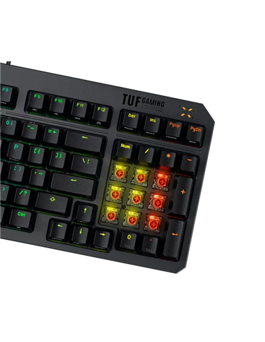 Клавиатура ASUS TUF Gaming K3 Gen II, Проводное, Чёрный