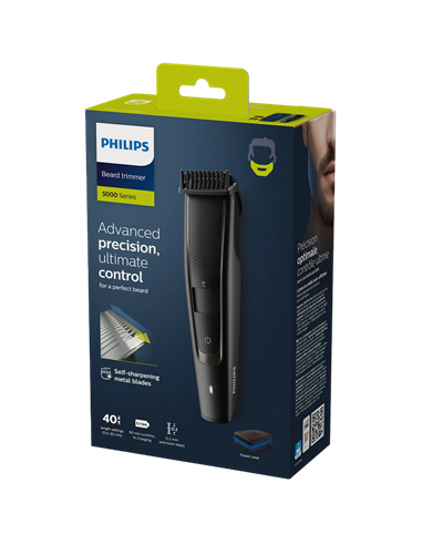 Trimmer pentru bărbați Philips BT5515/70, Negru