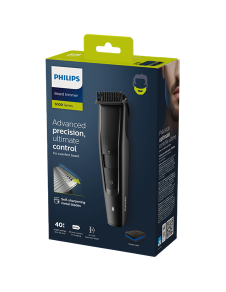 Trimmer pentru bărbați Philips BT5515/70, Negru