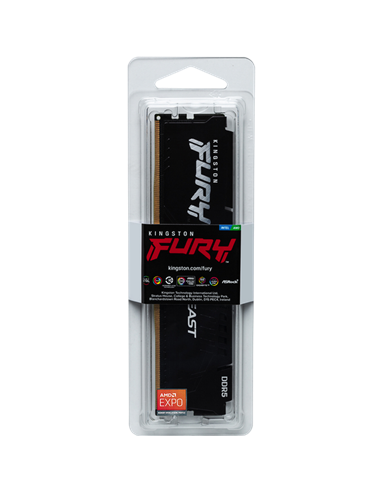 Оперативная память Kingston FURY Beast, DDR5 SDRAM, 6000 МГц, 8Гб, KF560C30BBE-8