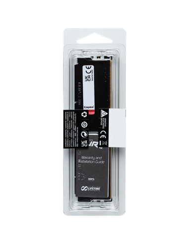 Оперативная память Kingston FURY Beast, DDR5 SDRAM, 6000 МГц, 8Гб, KF560C30BBE-8