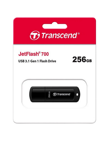 USB Flash накопитель Transcend JetFlash 700, 256Гб, Чёрный